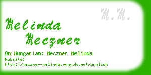 melinda meczner business card